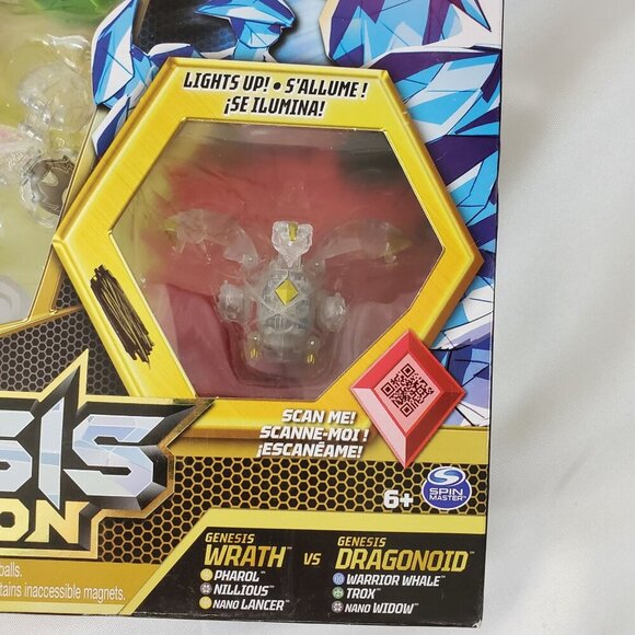 Bakugan Evolutions Genesis Collection Pack 6 Bakugan Figures 2 Light-Up Genesis - Picture 6 of 8